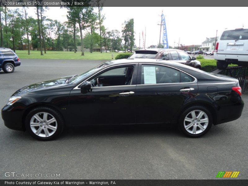 Obsidian Black / Black 2009 Lexus ES 350