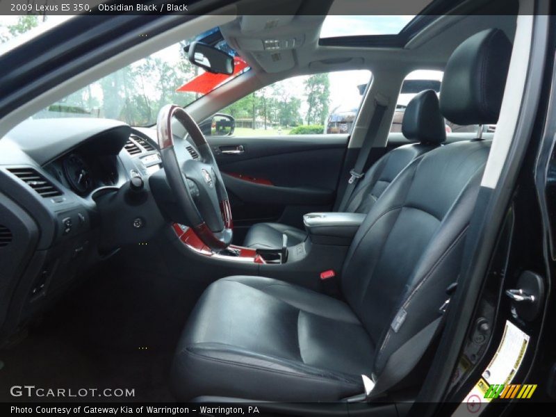 Obsidian Black / Black 2009 Lexus ES 350