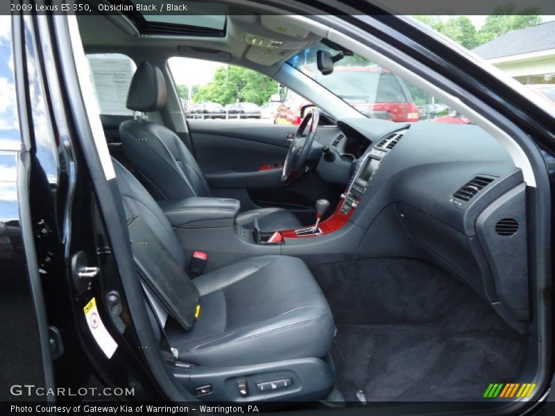 Obsidian Black / Black 2009 Lexus ES 350