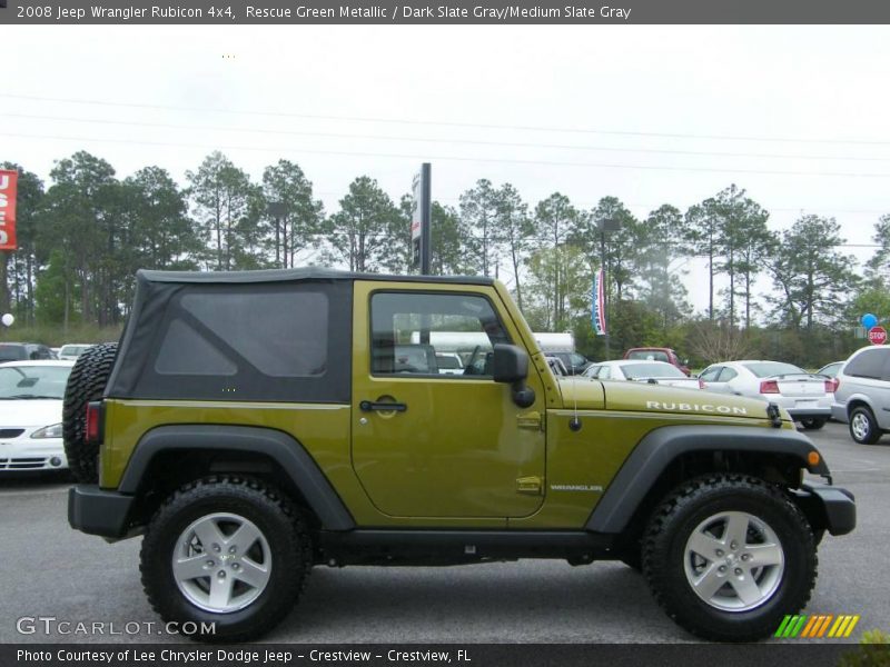 Rescue Green Metallic / Dark Slate Gray/Medium Slate Gray 2008 Jeep Wrangler Rubicon 4x4