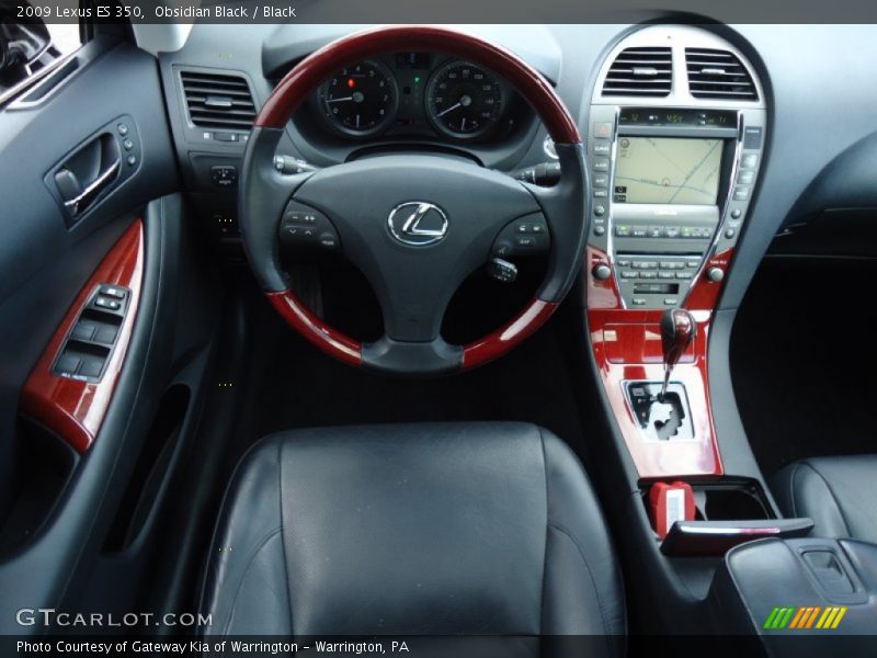 Obsidian Black / Black 2009 Lexus ES 350