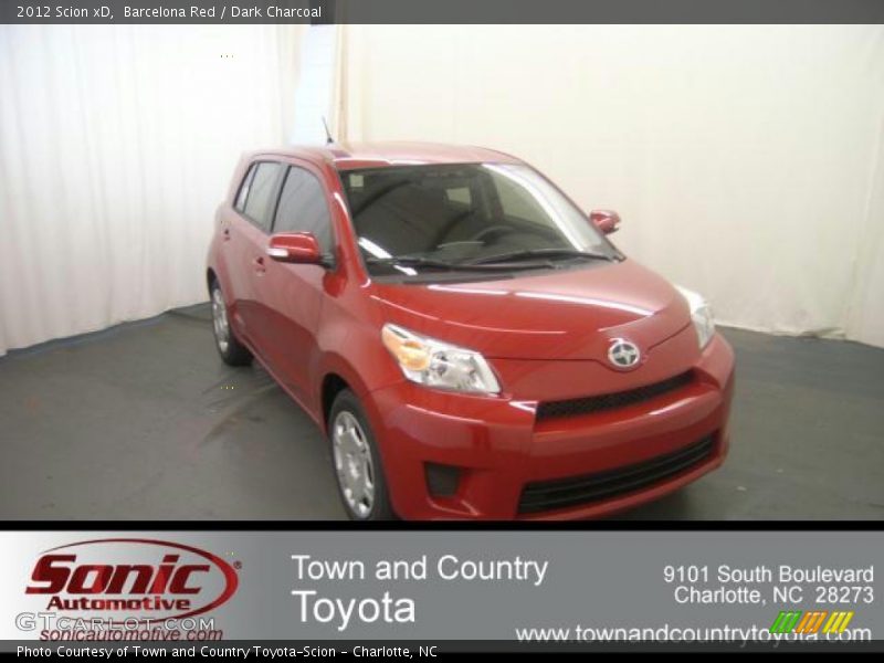 Barcelona Red / Dark Charcoal 2012 Scion xD