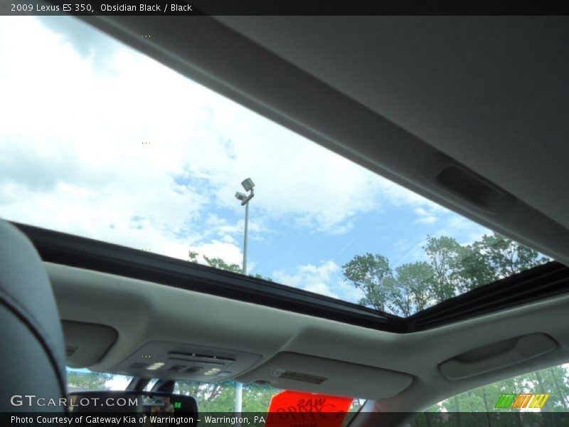 Obsidian Black / Black 2009 Lexus ES 350