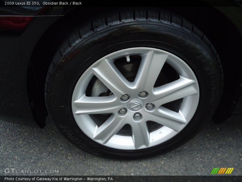 Obsidian Black / Black 2009 Lexus ES 350