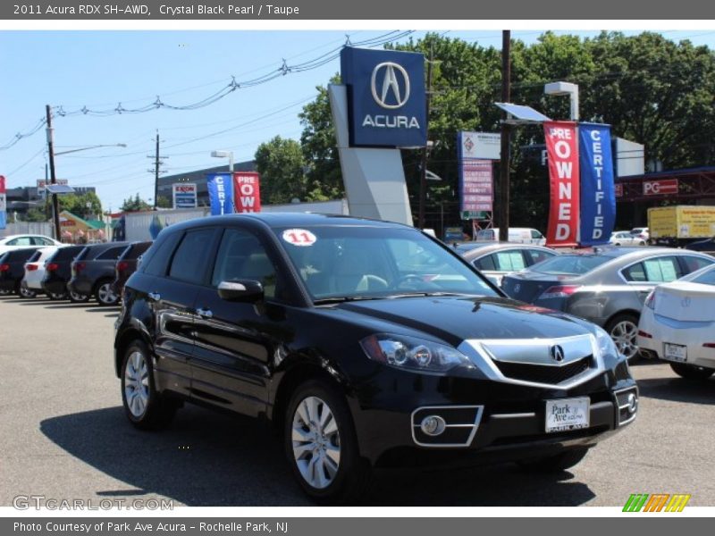 Crystal Black Pearl / Taupe 2011 Acura RDX SH-AWD
