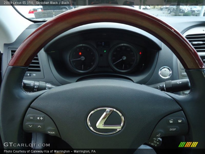 Obsidian Black / Black 2009 Lexus ES 350