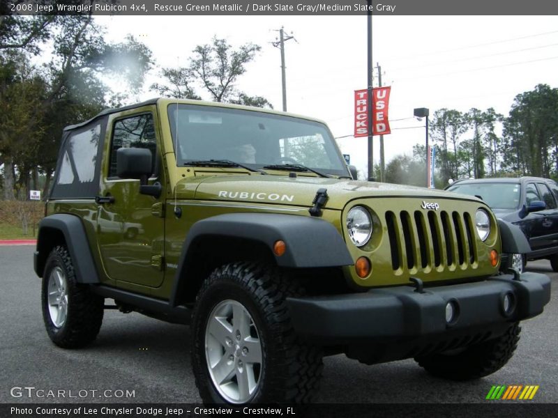 Rescue Green Metallic / Dark Slate Gray/Medium Slate Gray 2008 Jeep Wrangler Rubicon 4x4