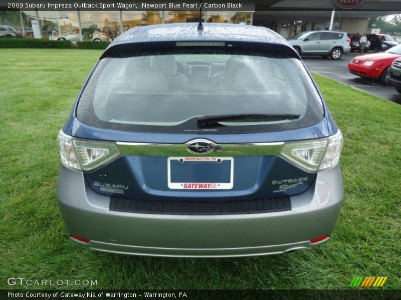 Newport Blue Pearl / Carbon Black 2009 Subaru Impreza Outback Sport Wagon