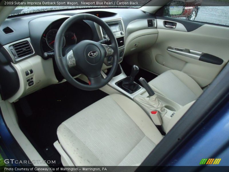 Newport Blue Pearl / Carbon Black 2009 Subaru Impreza Outback Sport Wagon