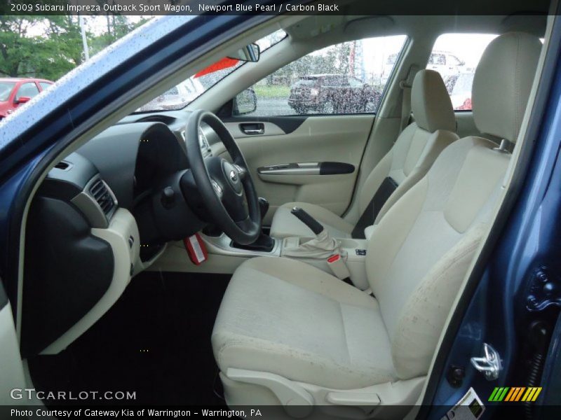 Newport Blue Pearl / Carbon Black 2009 Subaru Impreza Outback Sport Wagon