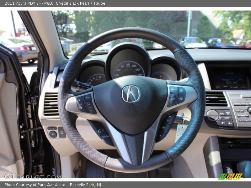 Crystal Black Pearl / Taupe 2011 Acura RDX SH-AWD