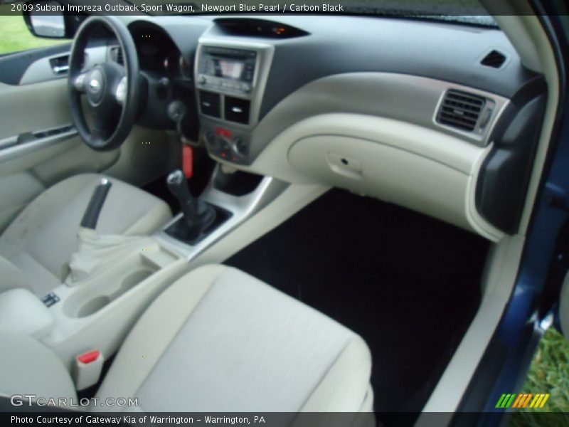 Newport Blue Pearl / Carbon Black 2009 Subaru Impreza Outback Sport Wagon
