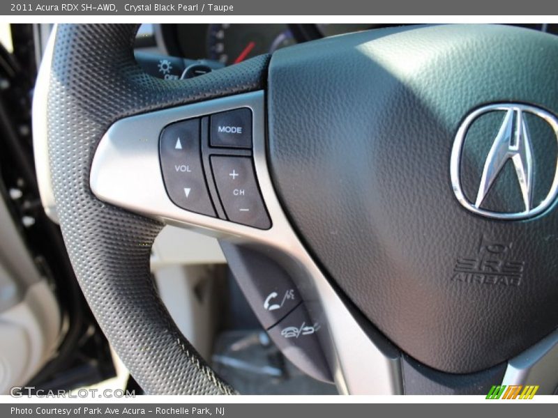 Crystal Black Pearl / Taupe 2011 Acura RDX SH-AWD