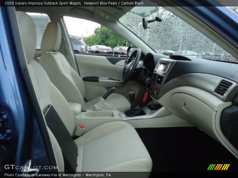 Newport Blue Pearl / Carbon Black 2009 Subaru Impreza Outback Sport Wagon