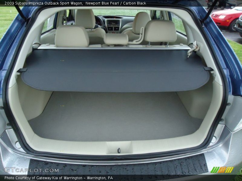 Newport Blue Pearl / Carbon Black 2009 Subaru Impreza Outback Sport Wagon
