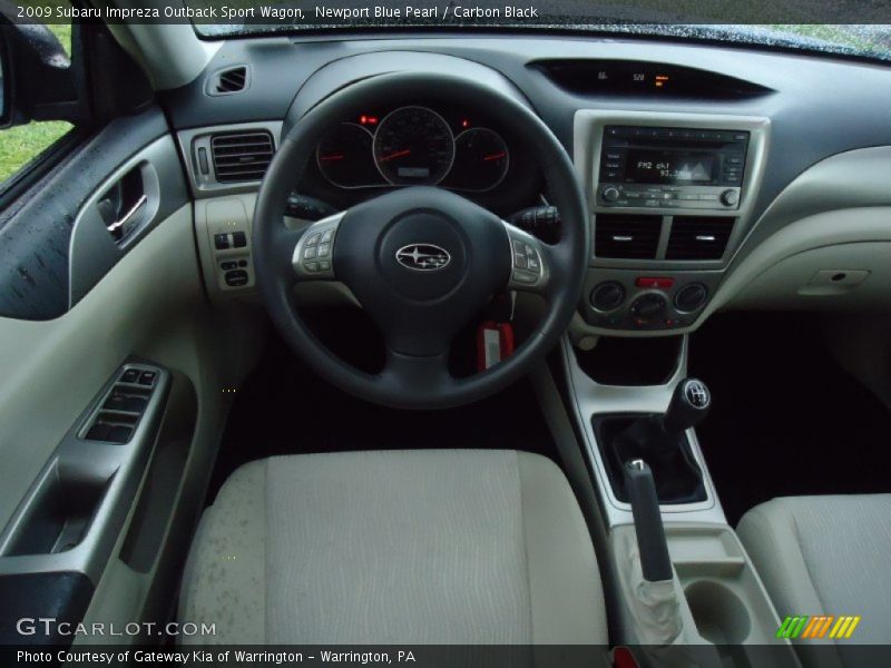Newport Blue Pearl / Carbon Black 2009 Subaru Impreza Outback Sport Wagon