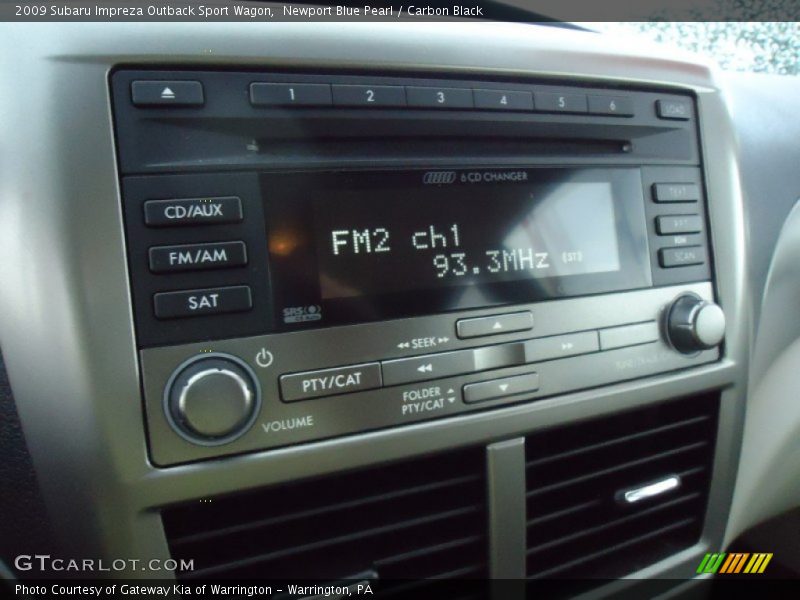 Newport Blue Pearl / Carbon Black 2009 Subaru Impreza Outback Sport Wagon