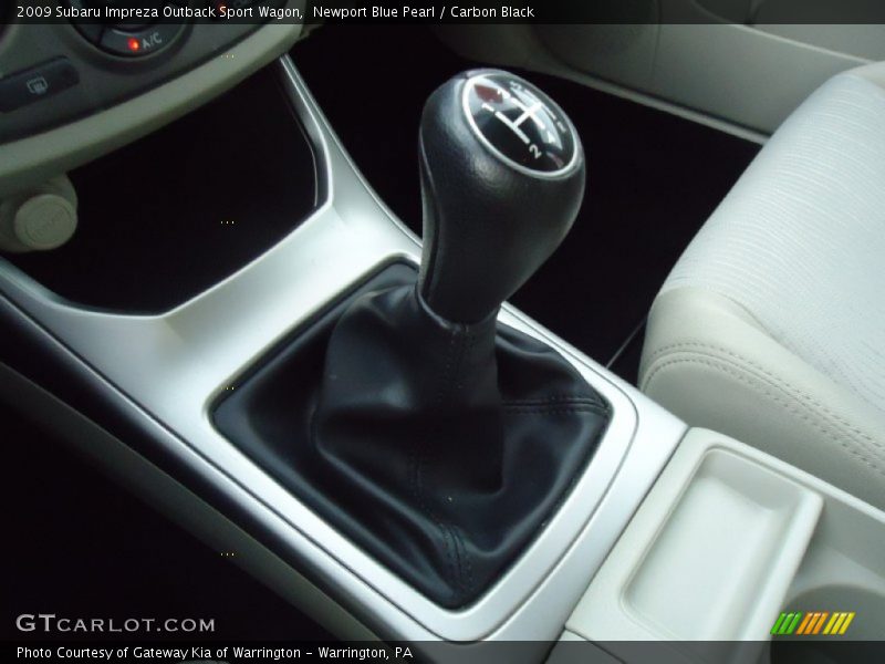 Newport Blue Pearl / Carbon Black 2009 Subaru Impreza Outback Sport Wagon