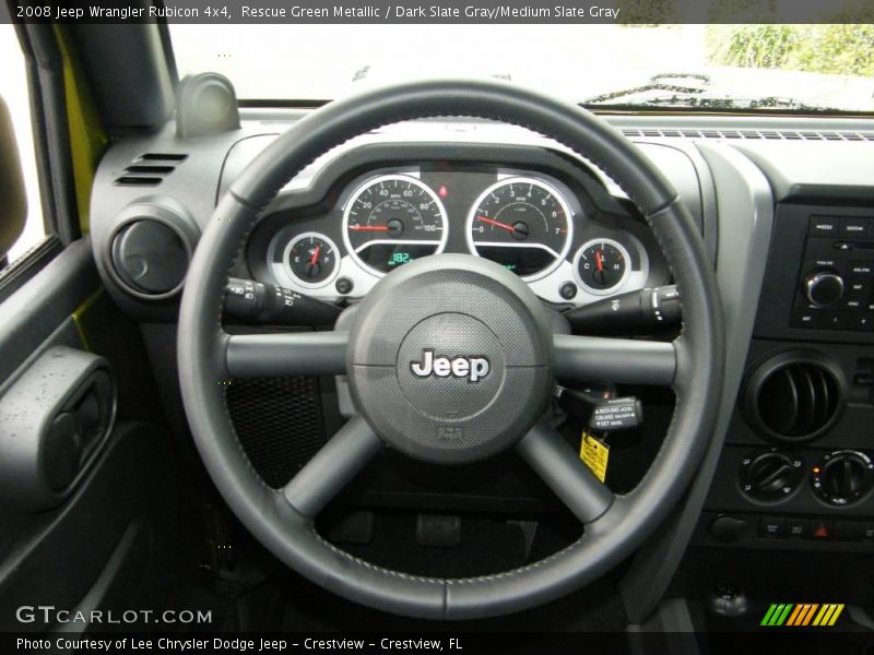 Rescue Green Metallic / Dark Slate Gray/Medium Slate Gray 2008 Jeep Wrangler Rubicon 4x4
