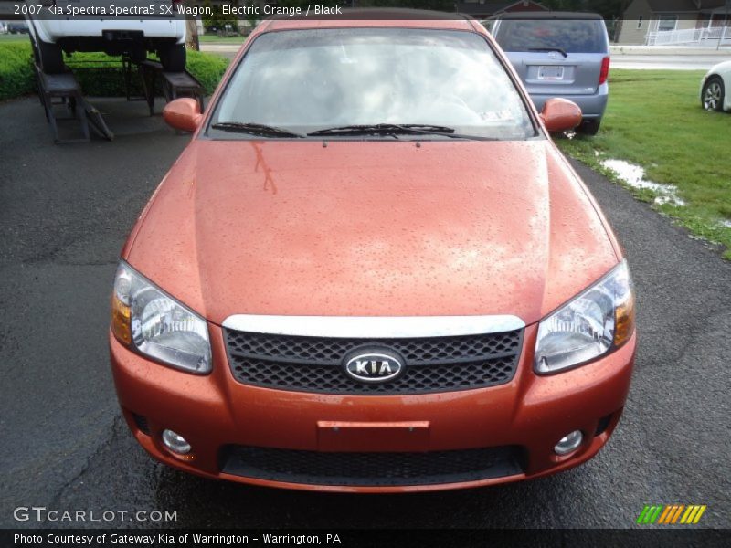 Electric Orange / Black 2007 Kia Spectra Spectra5 SX Wagon