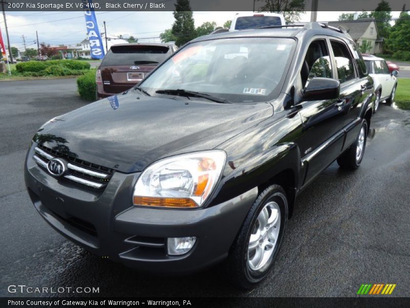 Black Cherry / Black 2007 Kia Sportage EX V6 4WD