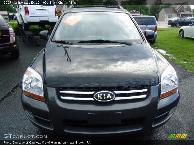 Black Cherry / Black 2007 Kia Sportage EX V6 4WD