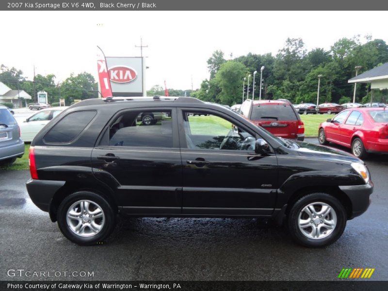 Black Cherry / Black 2007 Kia Sportage EX V6 4WD