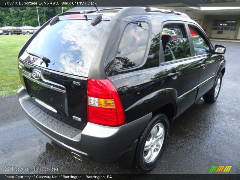 Black Cherry / Black 2007 Kia Sportage EX V6 4WD