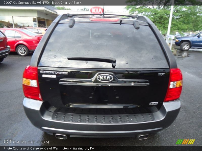 Black Cherry / Black 2007 Kia Sportage EX V6 4WD