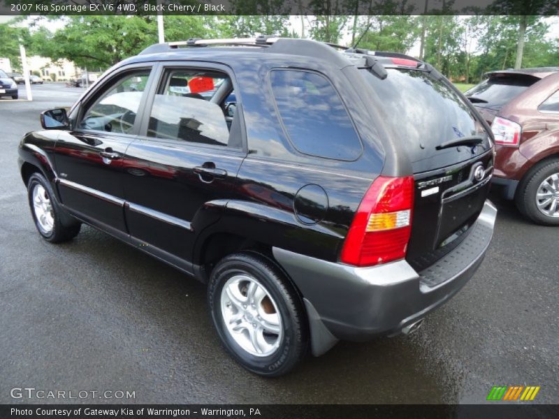 Black Cherry / Black 2007 Kia Sportage EX V6 4WD