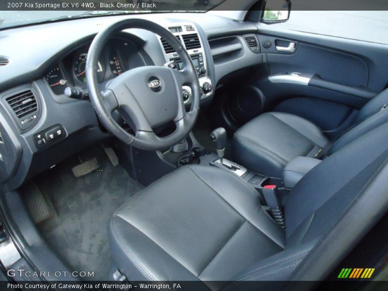 Black Cherry / Black 2007 Kia Sportage EX V6 4WD