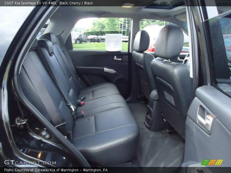Black Cherry / Black 2007 Kia Sportage EX V6 4WD