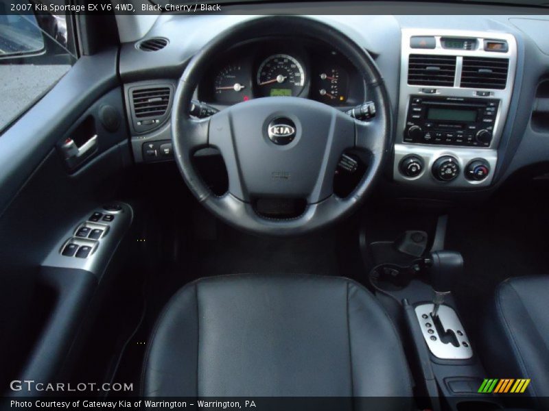 Black Cherry / Black 2007 Kia Sportage EX V6 4WD