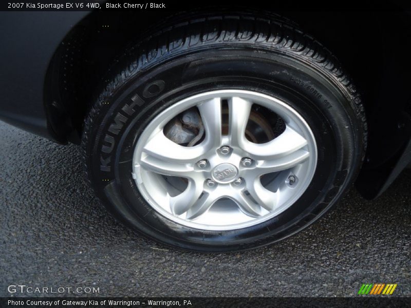 Black Cherry / Black 2007 Kia Sportage EX V6 4WD