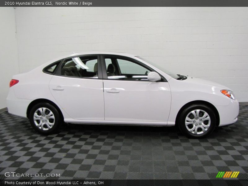 Nordic White / Beige 2010 Hyundai Elantra GLS