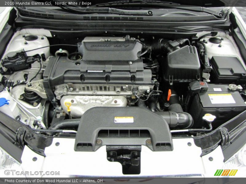 Nordic White / Beige 2010 Hyundai Elantra GLS