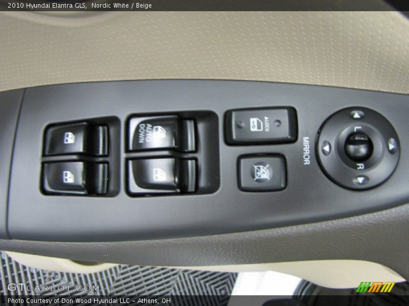 Nordic White / Beige 2010 Hyundai Elantra GLS