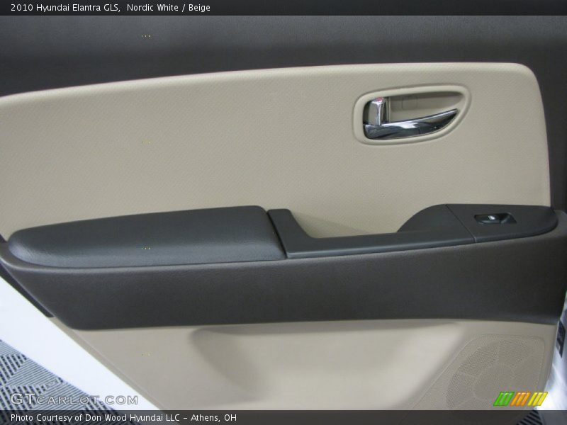 Nordic White / Beige 2010 Hyundai Elantra GLS