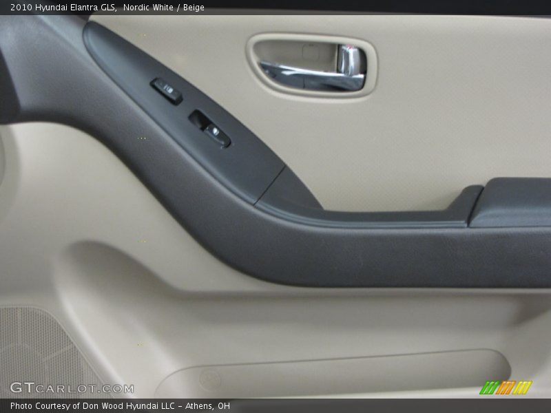 Nordic White / Beige 2010 Hyundai Elantra GLS