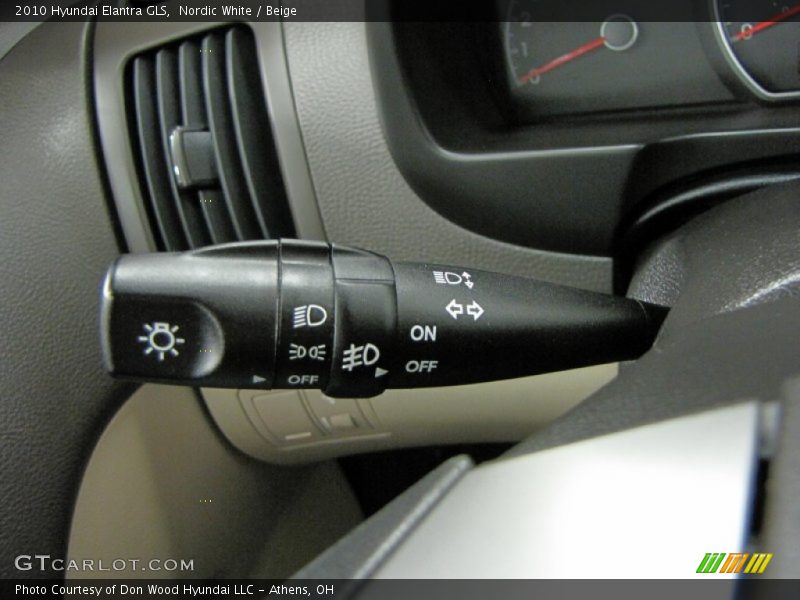 Nordic White / Beige 2010 Hyundai Elantra GLS