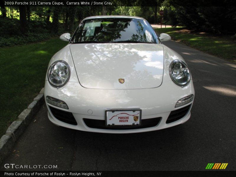 Carrara White / Stone Grey 2009 Porsche 911 Carrera Coupe