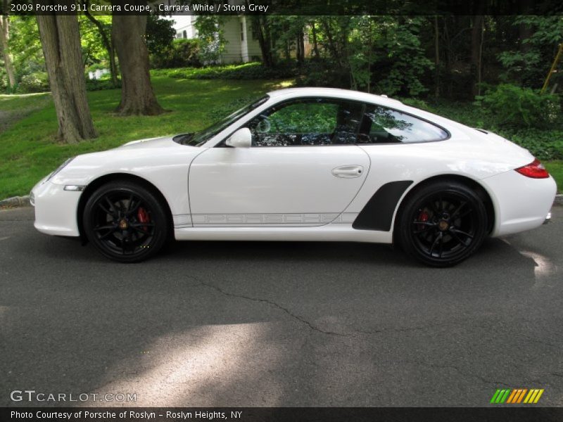 Carrara White / Stone Grey 2009 Porsche 911 Carrera Coupe