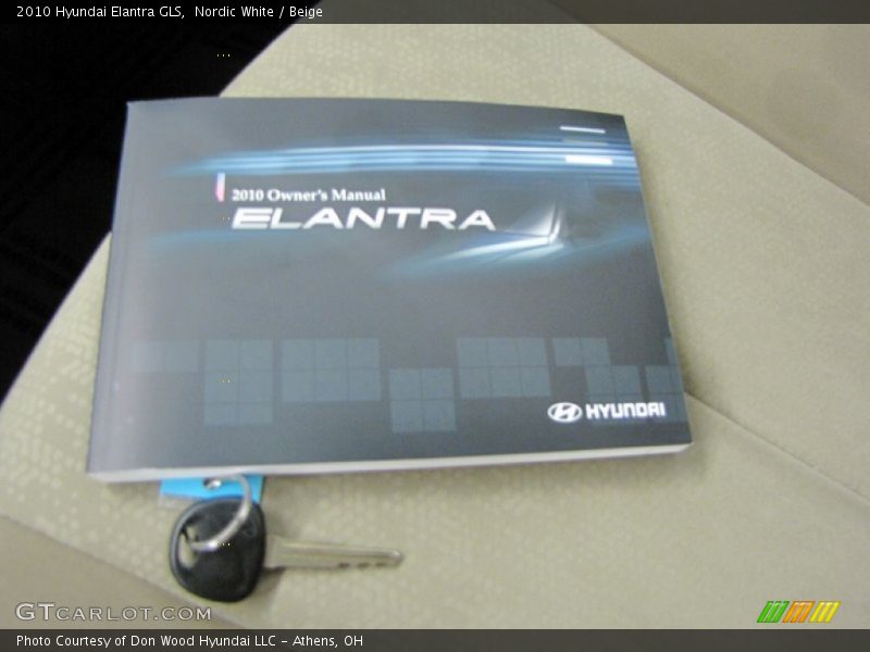 Nordic White / Beige 2010 Hyundai Elantra GLS