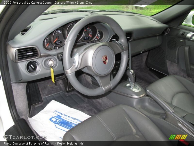  2009 911 Carrera Coupe Stone Grey Interior