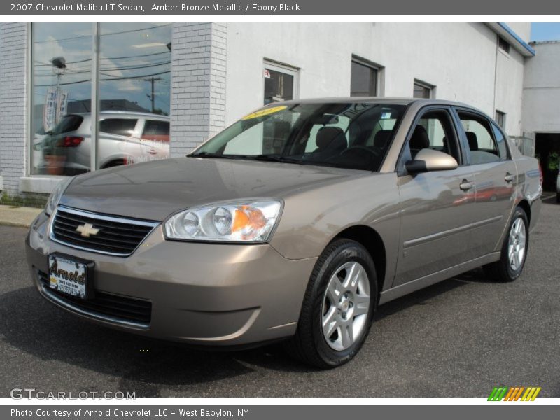 Amber Bronze Metallic / Ebony Black 2007 Chevrolet Malibu LT Sedan