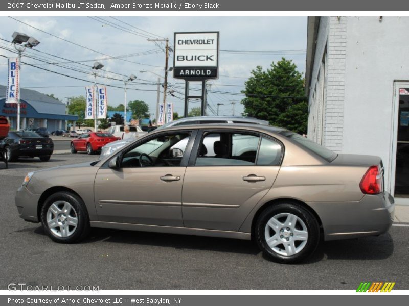 Amber Bronze Metallic / Ebony Black 2007 Chevrolet Malibu LT Sedan