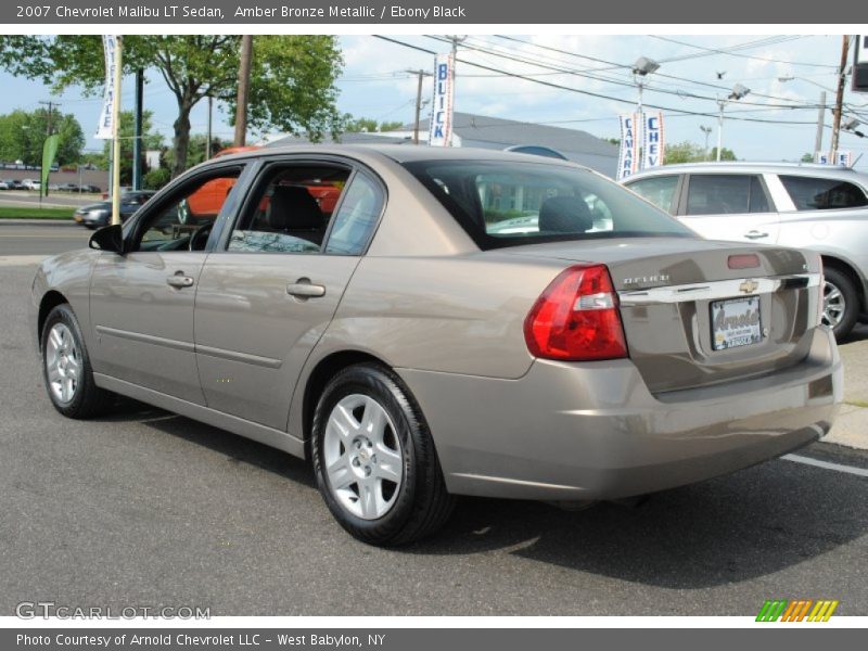 Amber Bronze Metallic / Ebony Black 2007 Chevrolet Malibu LT Sedan