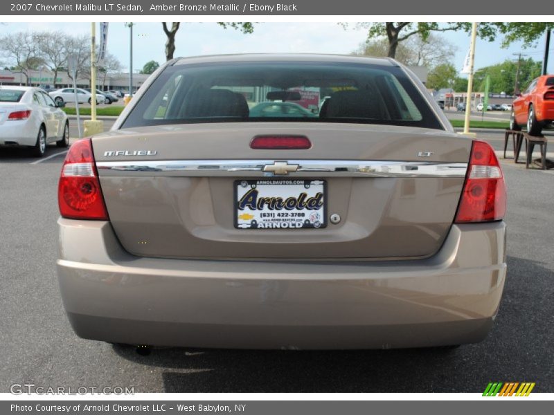 Amber Bronze Metallic / Ebony Black 2007 Chevrolet Malibu LT Sedan