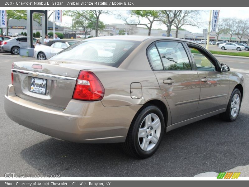 Amber Bronze Metallic / Ebony Black 2007 Chevrolet Malibu LT Sedan