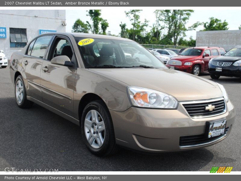 Amber Bronze Metallic / Ebony Black 2007 Chevrolet Malibu LT Sedan